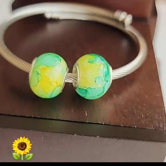 Murano Jewelry - WATERCOLOR  Murano  Glass European Beads for Charm